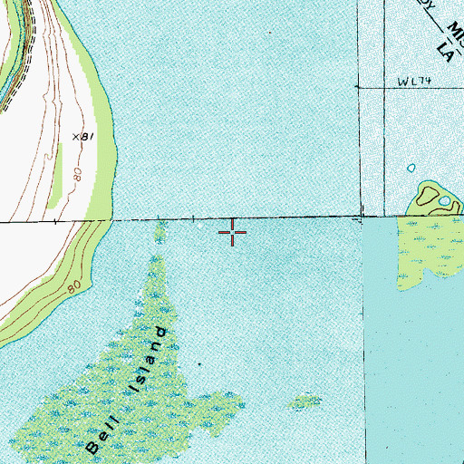 Topographic Map of Eagle Lake, LA