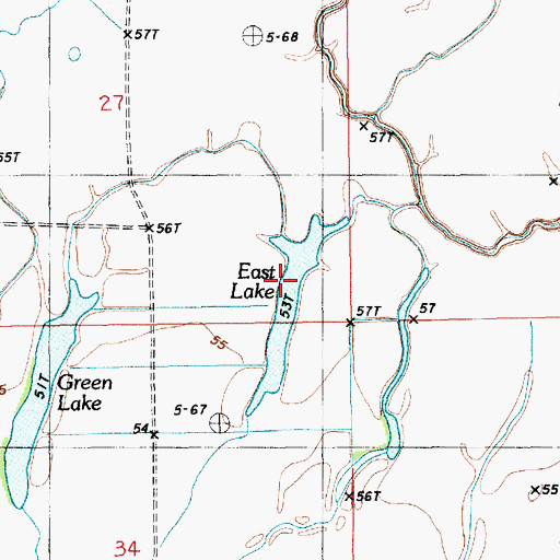 Topographic Map of East Lake, LA