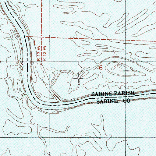 Topographic Map of Ferry Lake, LA
