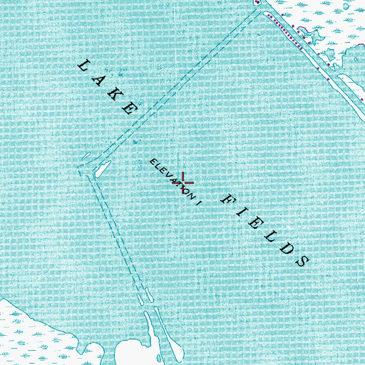 Topographic Map of Lake Fields, LA
