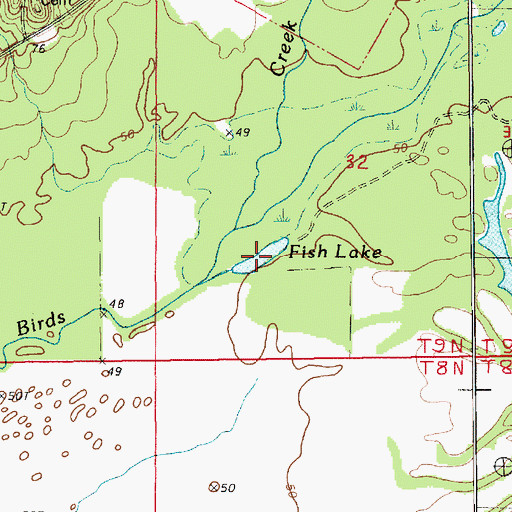 Topographic Map of Fish Lake, LA
