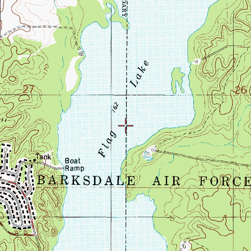 Topographic Map of Flag Lake, LA