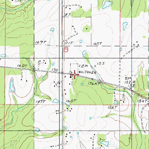 Topographic Map of Friendship Baptist Church, LA