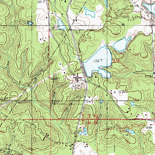 Topographic Map of Friendship Baptist Church, LA