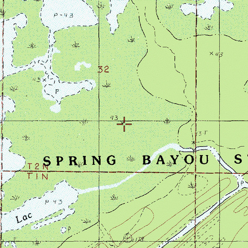 Topographic Map of Lac Gabriel, LA