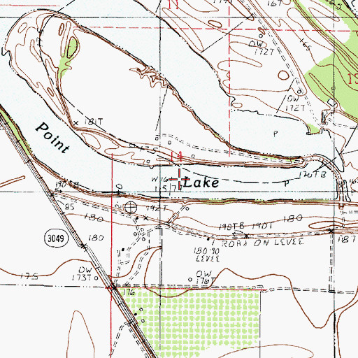 Topographic Map of Gold Point Lake, LA