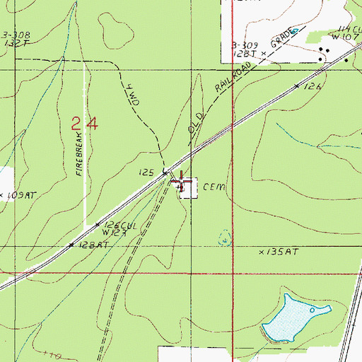 Topographic Map of Good Hope Baptist Church, LA