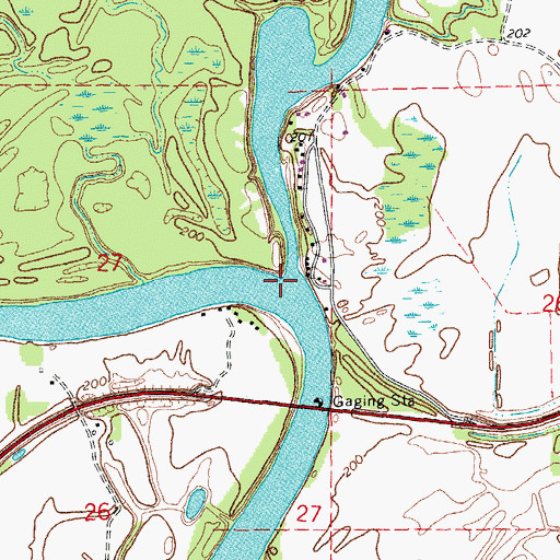 Topographic Map of Taylor Bay, AR