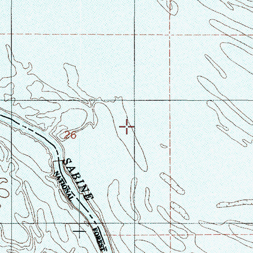 Topographic Map of Gum Lake, LA