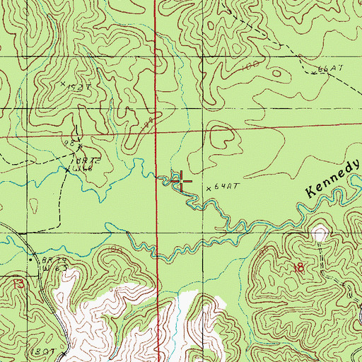 Topographic Map of Haggerty Creek, LA