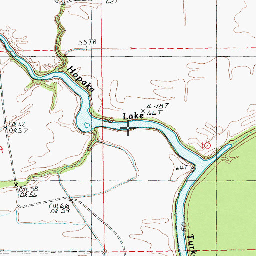 Topographic Map of Hopaka Lake, LA
