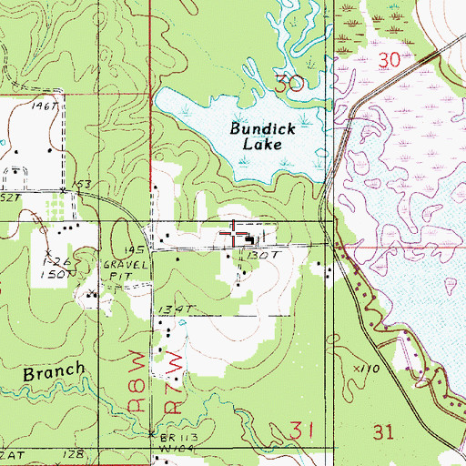 Topographic Map of Hopewell Baptist Church, LA
