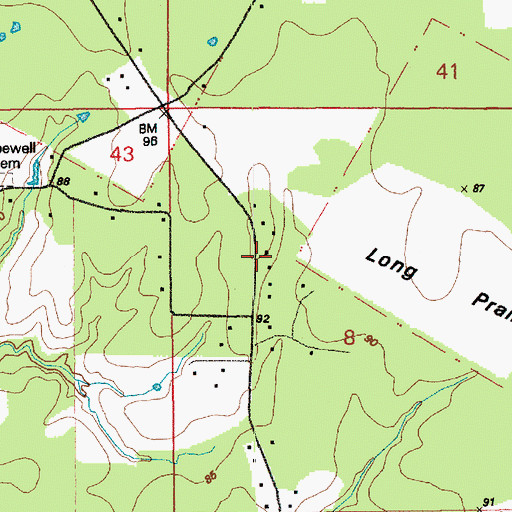 Topographic Map of Hopewell Church, LA