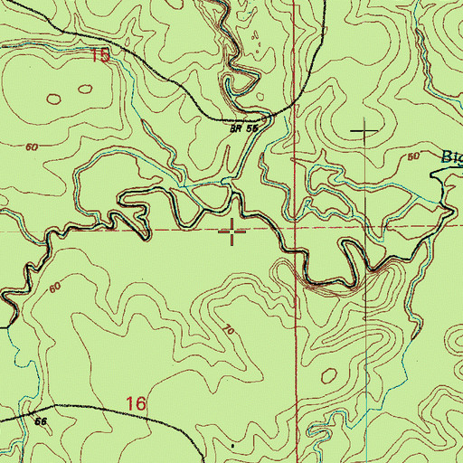 Topographic Map of Horsepen Creek, LA