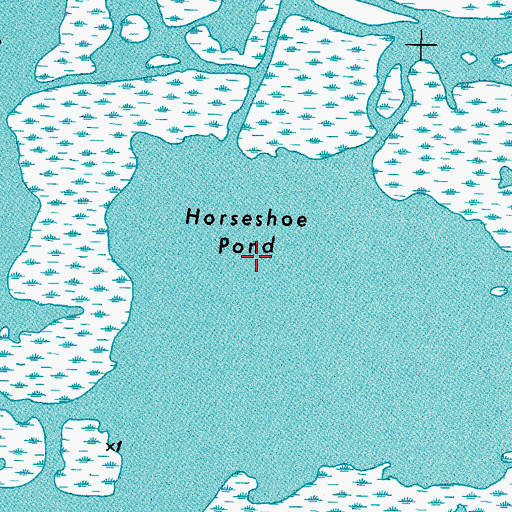 Topographic Map of Horseshoe Pond, LA