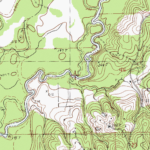 Topographic Map of Irving Branch, LA