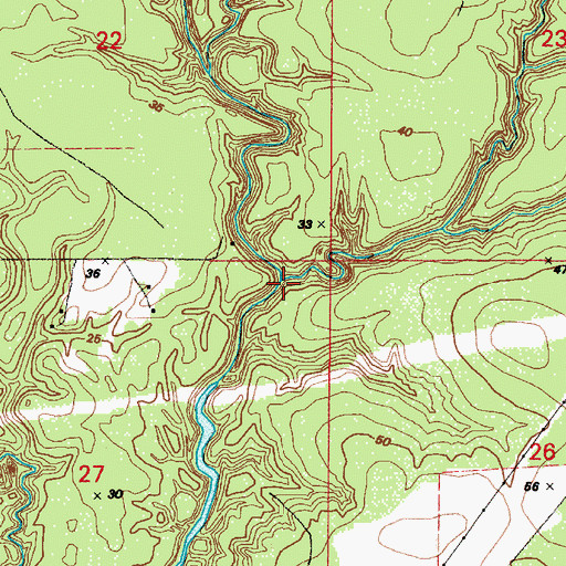 Topographic Map of Jackson Gully, LA