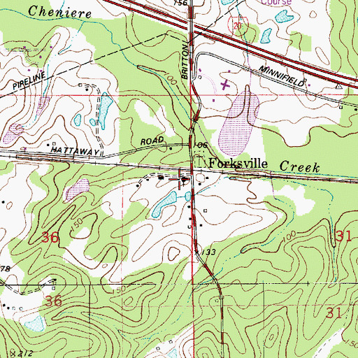 Topographic Map of Jerusalem Baptist Church, LA