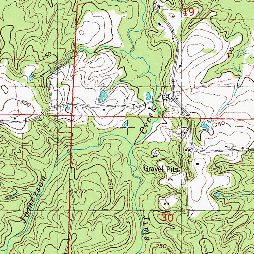 Topographic Map of Jims Branch, LA