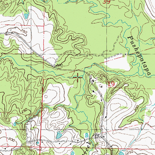 Topographic Map of Joes Branch, LA