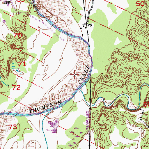 Topographic Map of Karr Creek, LA