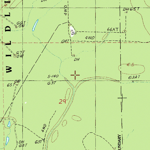 Topographic Map of Killens Ferry Gas Field, LA