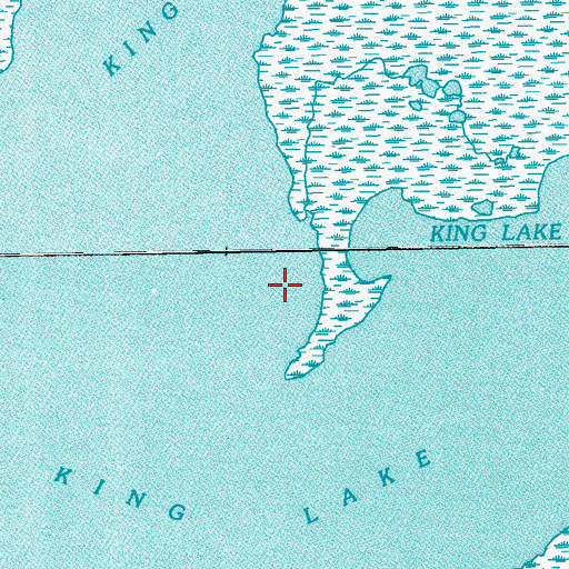 Topographic Map of King Lake, LA