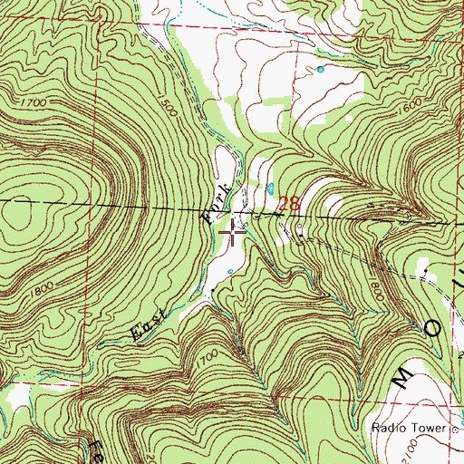 Topographic Map of Terrapin Cove, AR