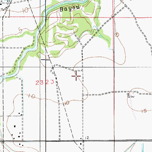 Topographic Map of Lake Arthur Oil and Gas Field, LA