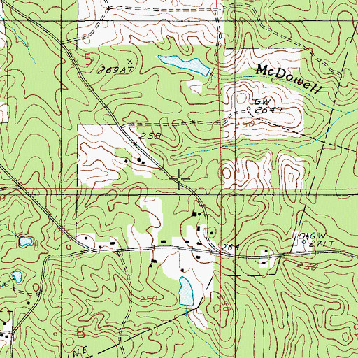 Topographic Map of Lamkin Pond, LA