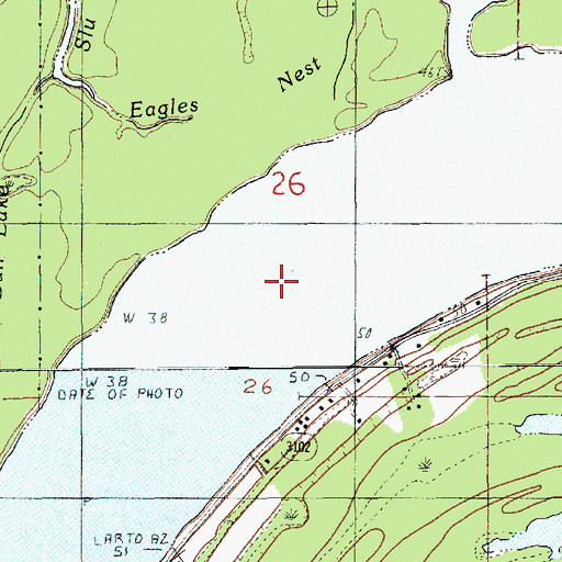 Topographic Map of Larto Lake, LA