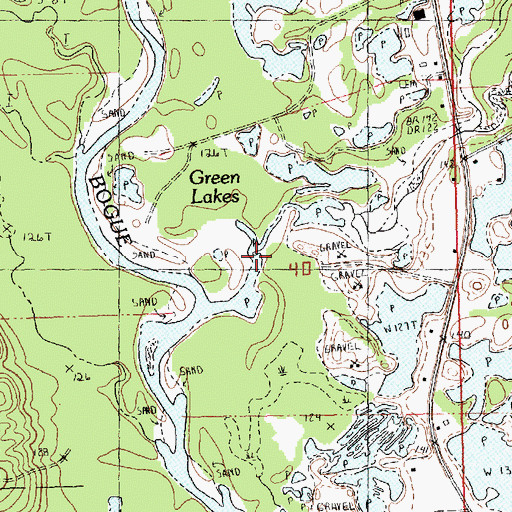 Topographic Map of Lawrence Creek, LA