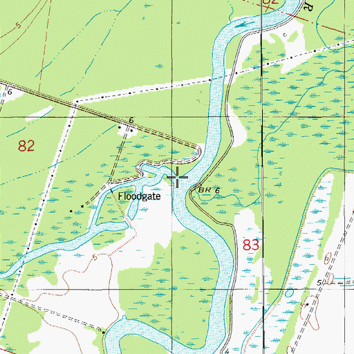Topographic Map of Little Bayou, LA