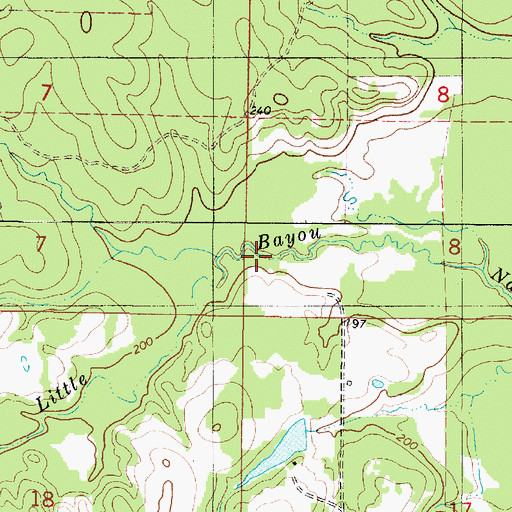 Topographic Map of Little Bayou Na Benchasse, LA