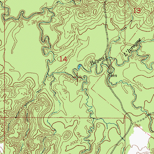 Topographic Map of Little Bayou Pierre, LA