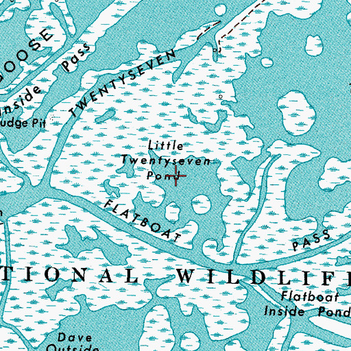 Topographic Map of Little Twentyseven Pond, LA