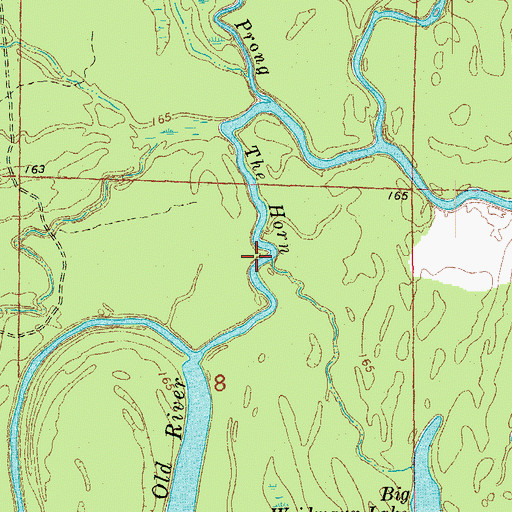 Topographic Map of The Horn, AR