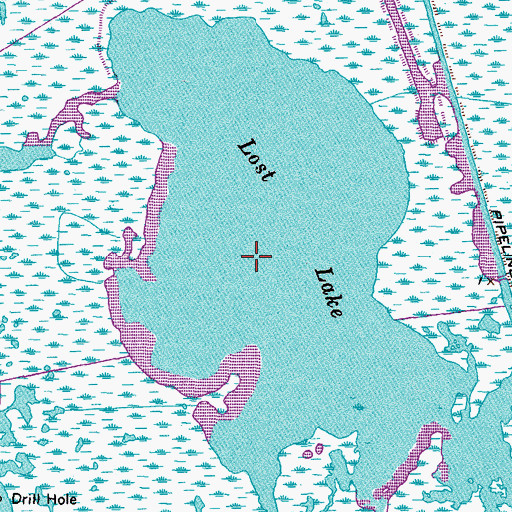 Topographic Map of Lost Lake, LA