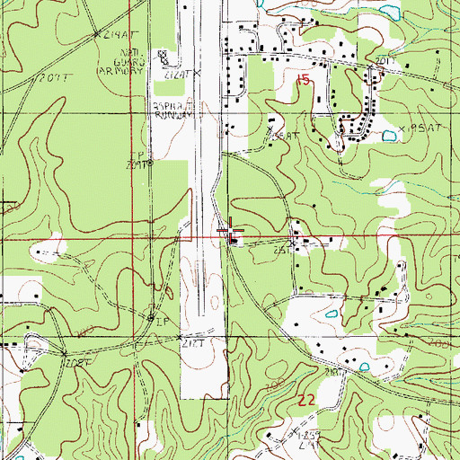 Topographic Map of Mars Hill Baptist Church, LA