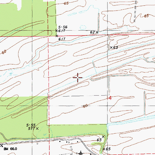 Topographic Map of May Lake, LA