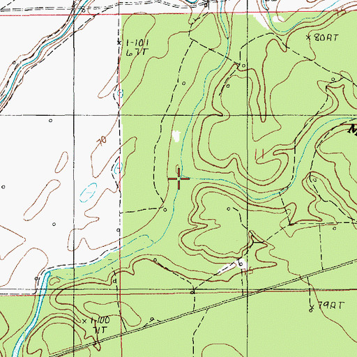 Topographic Map of Mayhaw Slough, LA
