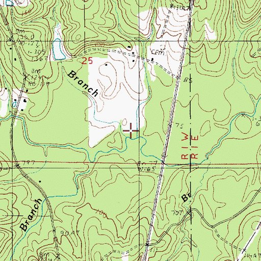 Topographic Map of McKay Branch, LA