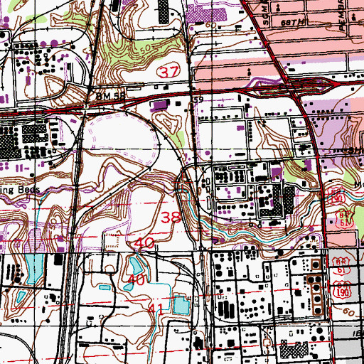Topographic Map of Monte Sano Bayou, LA