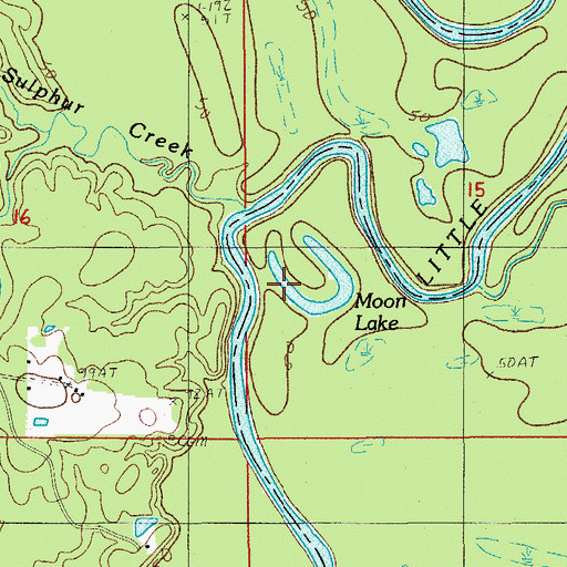 Topographic Map of Moon Lake, LA