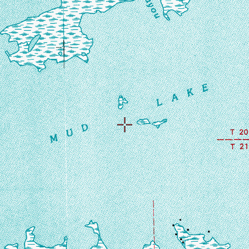 Topographic Map of Mud Lake, LA