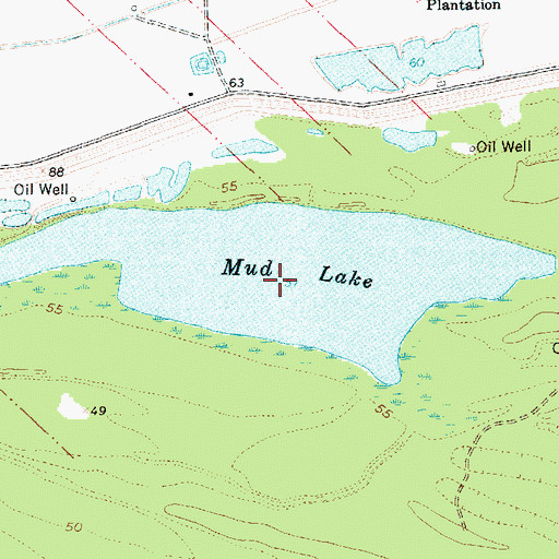 Topographic Map of Mud Lake, LA