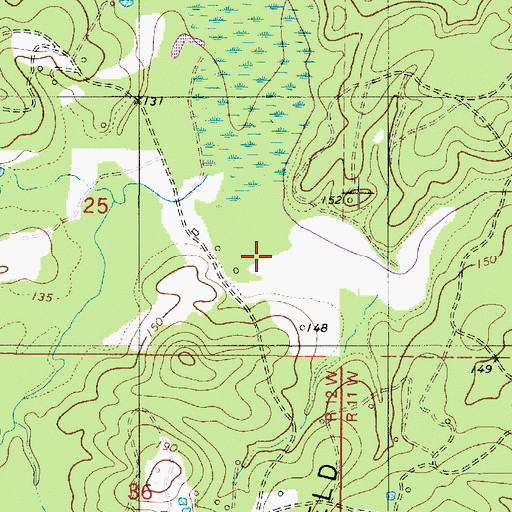 Topographic Map of Mundy Bayou, LA