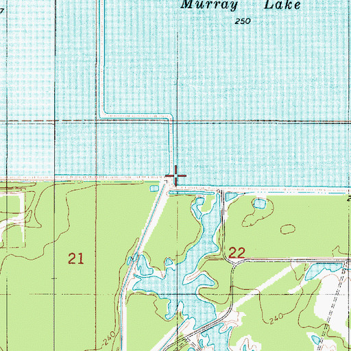 Topographic Map of Murray Lake, LA