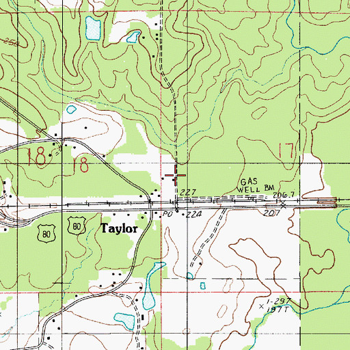 Topographic Map of Nelson Station, LA