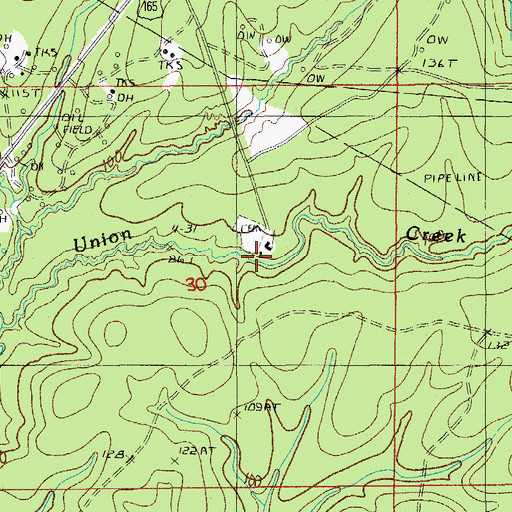 Topographic Map of New Union Missionary Baptist Church, LA